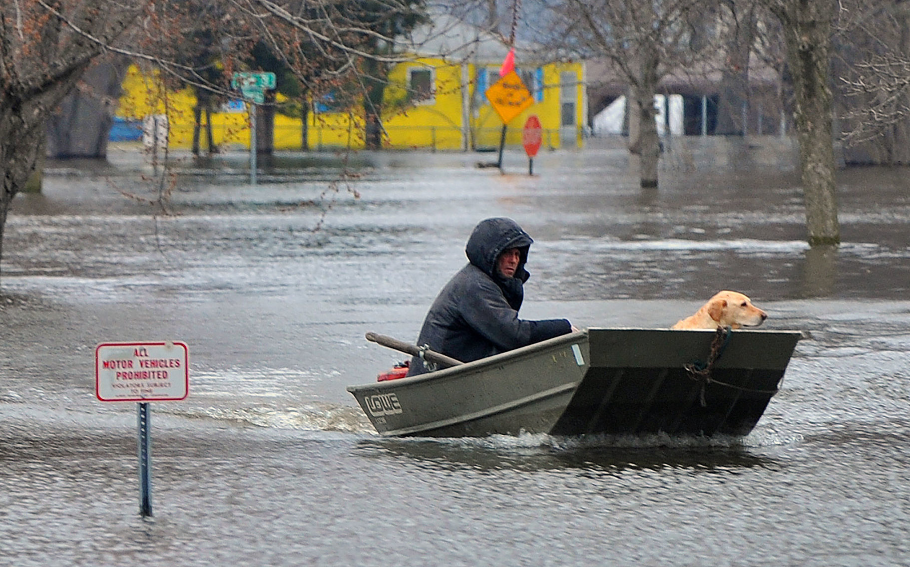 Flooding in the Illinois Quad-Cities area.